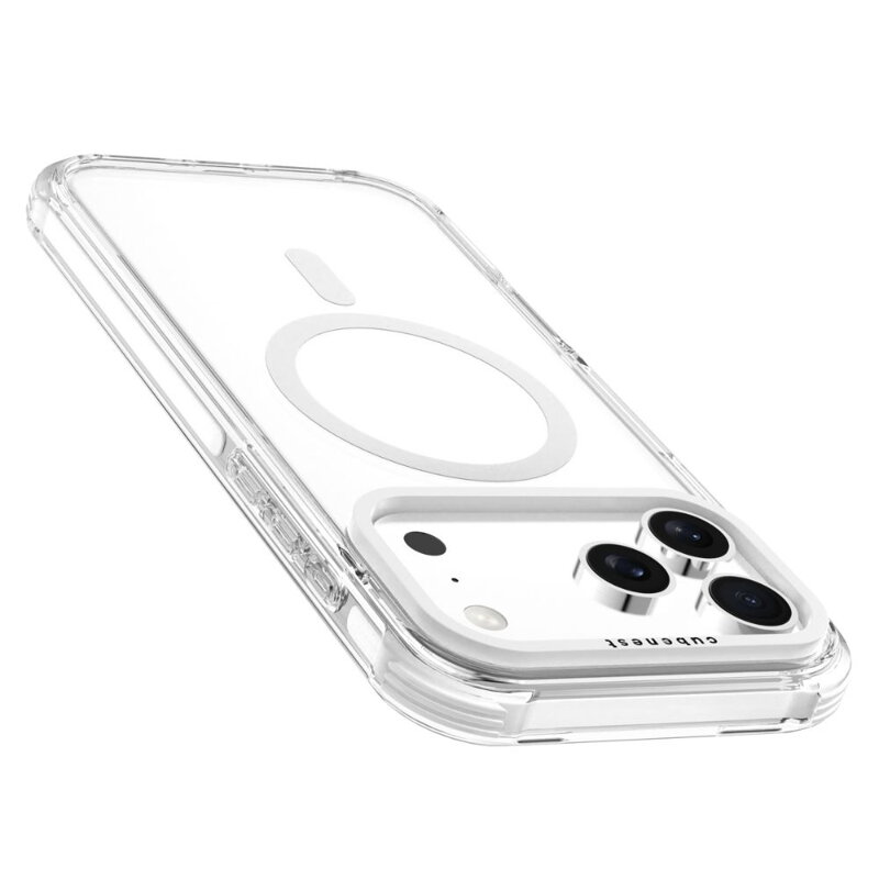 Cubenest iPhone 17 Pro Max MagPro Strong Guard fehér tok