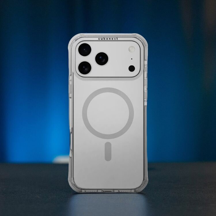 Cubenest iPhone 17 Pro Max MagPro Strong Guard fehér tok