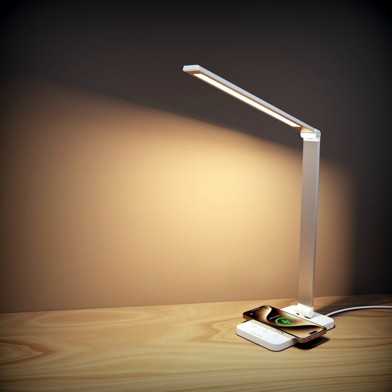Cubenest LED asztali lámpa vezeték nélküli töltéssel LTW01C