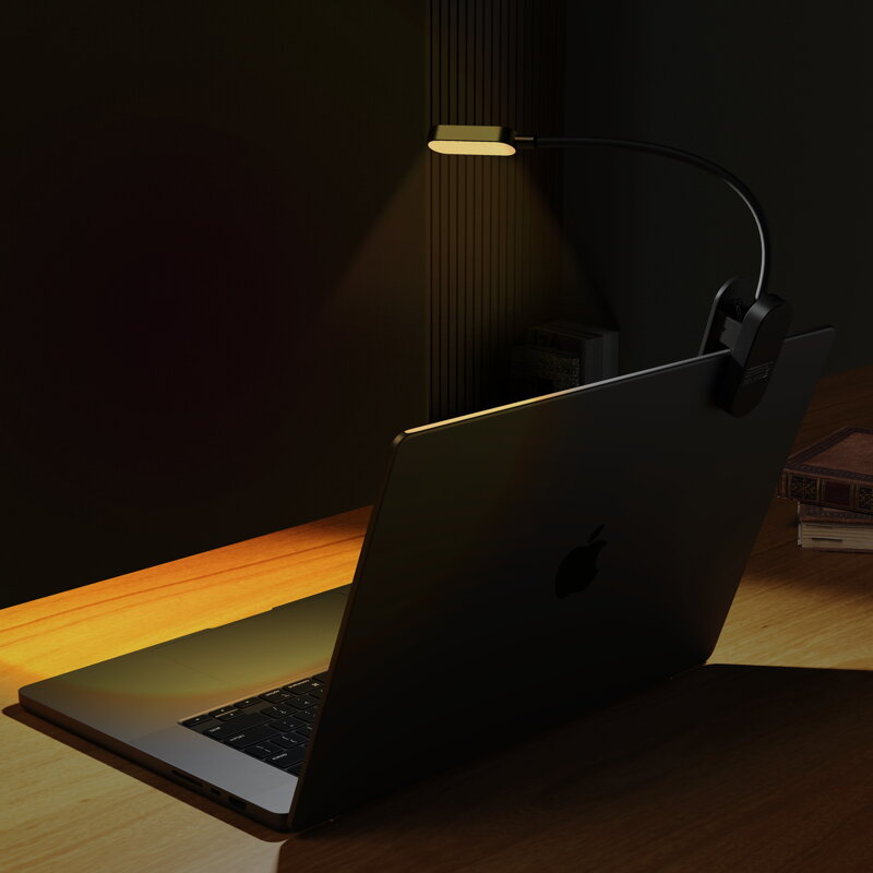 Cubenest fekete LED lámpa klipsszel LTW02