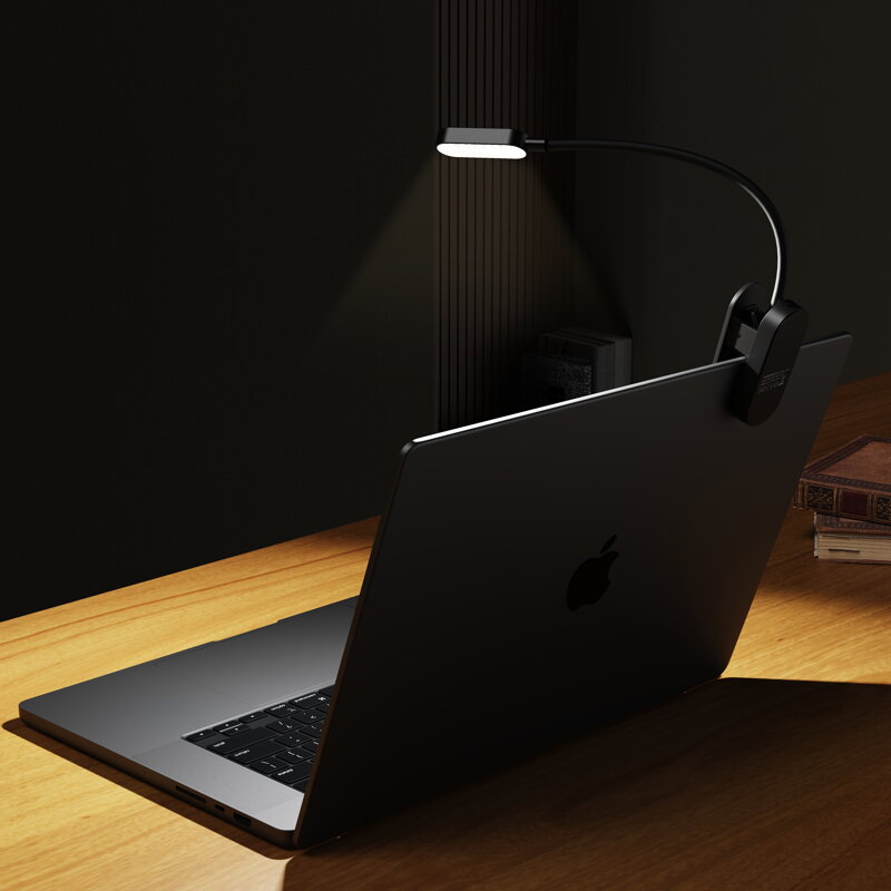 Cubenest fekete LED lámpa klipsszel LTW02