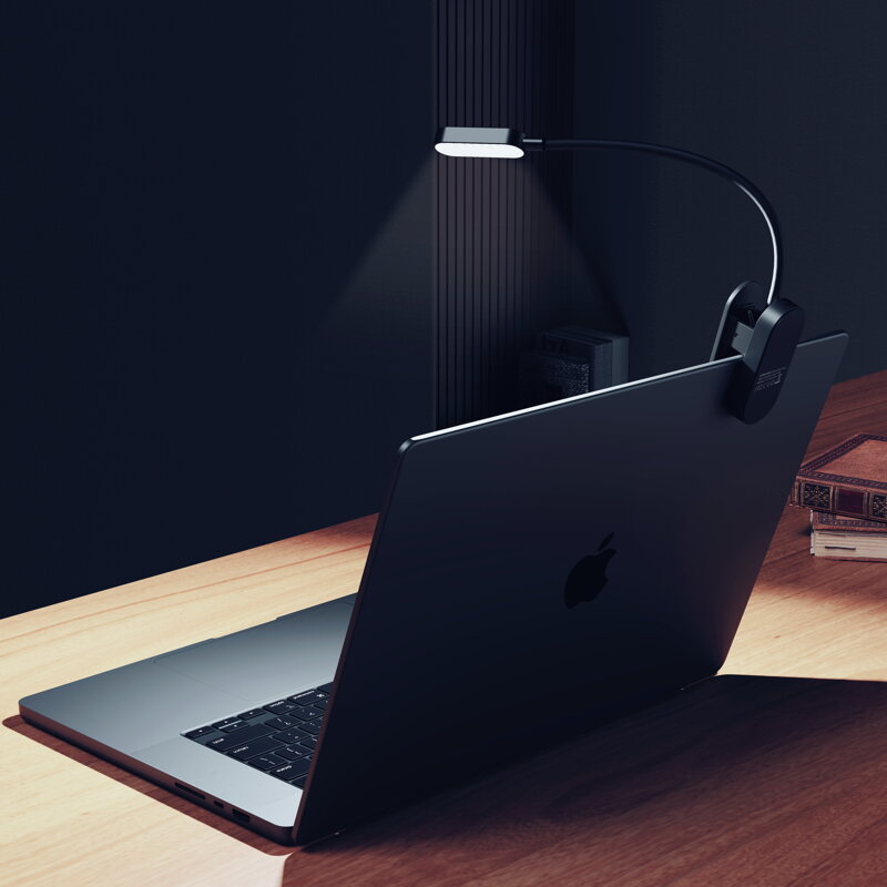 Cubenest fekete LED lámpa klipsszel LTW02