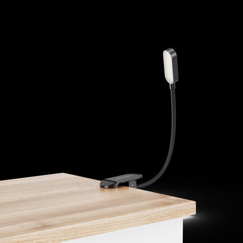 Cubenest fekete LED lámpa klipsszel LTW02