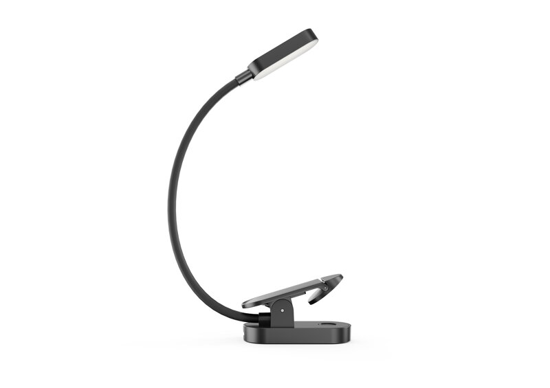 Cubenest fekete LED lámpa klipsszel LTW02