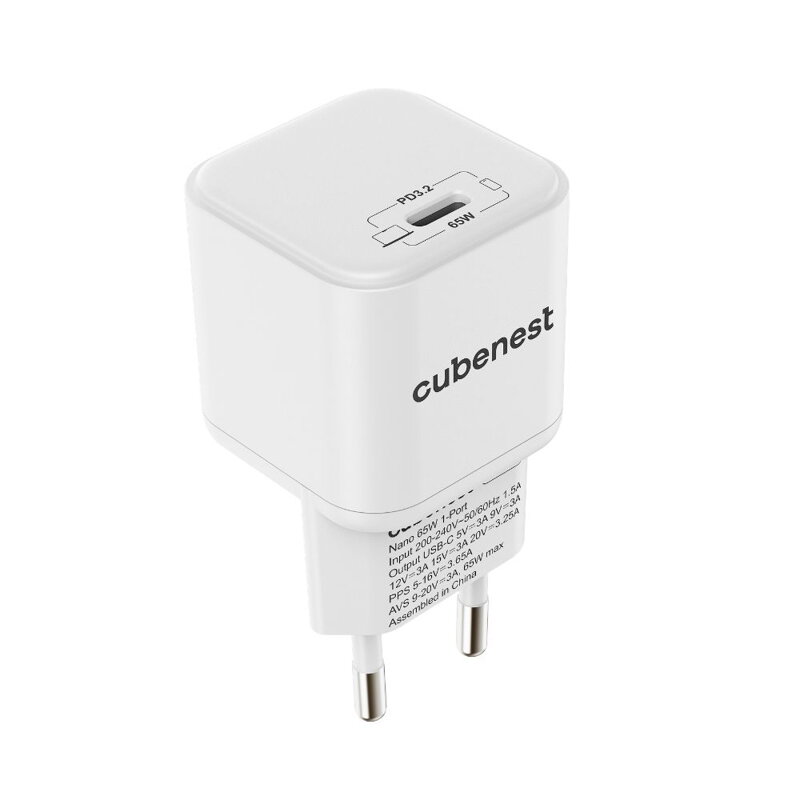 Cubenest PD GaN Nano USB-C adapter 65W N1D65