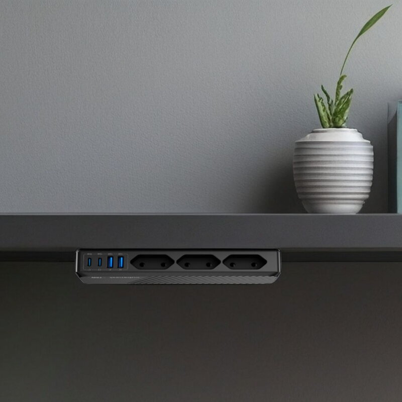 Cubenest PD GaN PowerStrip SlimLine 7 az 1-ben Extended USB 70W