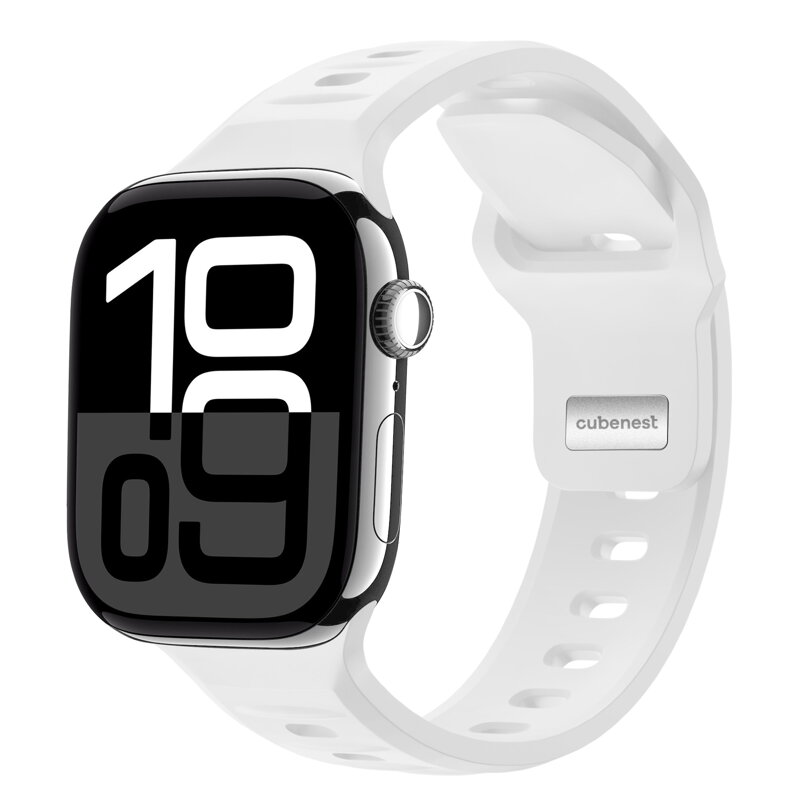 Prémium sportóra szíj az Apple Watch-hoz Fehér
