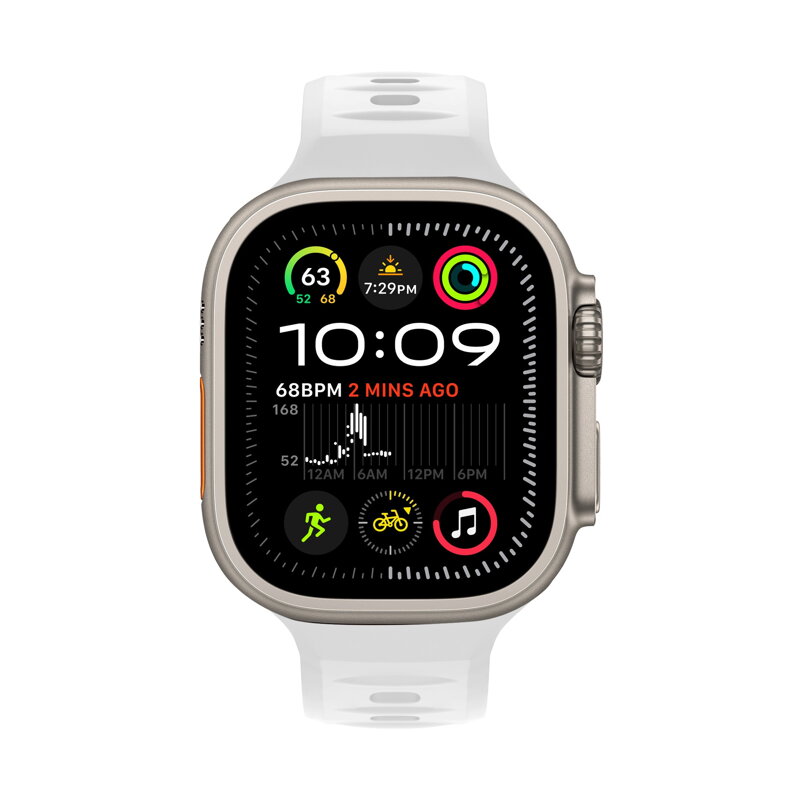 Prémium sportóra szíj az Apple Watch-hoz Fehér