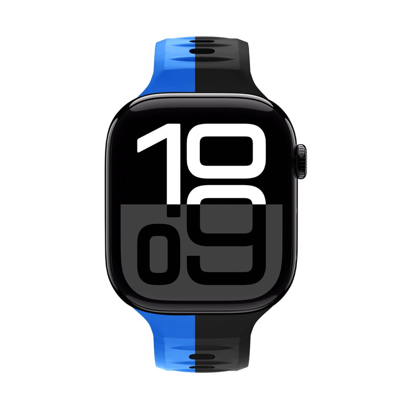 Prémium sportóra szíj az Apple Watch-hoz Fekete-Kék
