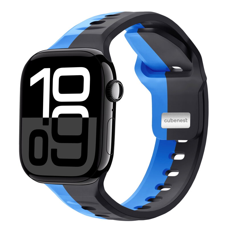 Prémium sportóra szíj az Apple Watch-hoz Fekete-Kék
