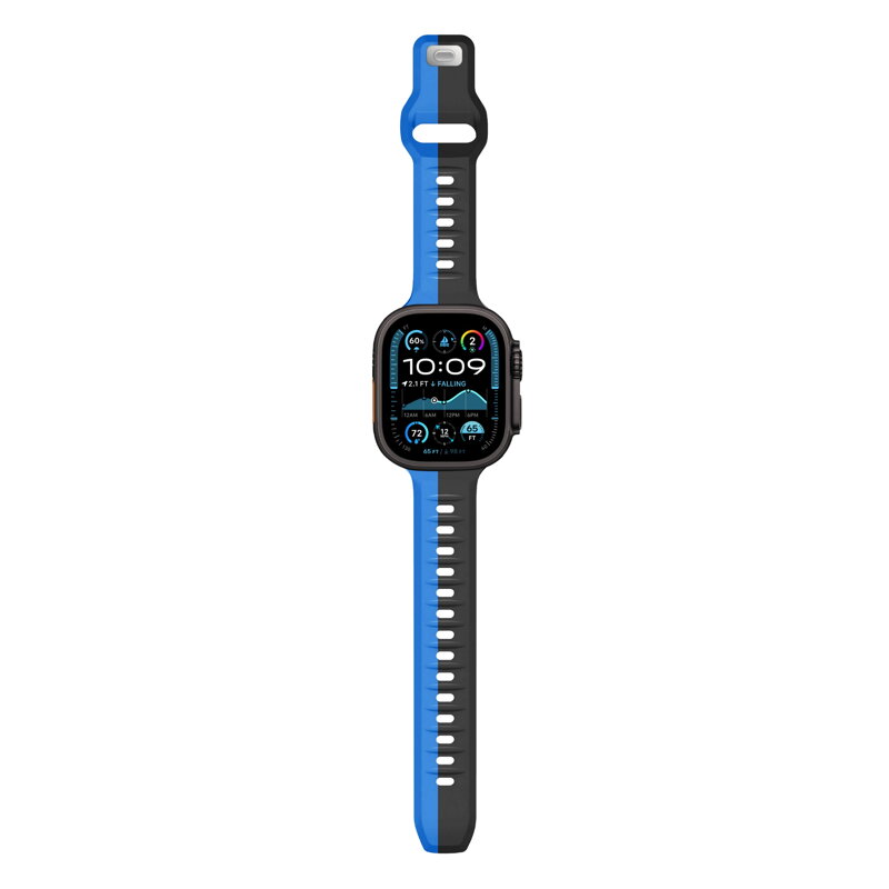 Prémium sportóra szíj az Apple Watch-hoz Fekete-Kék