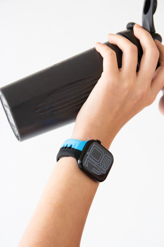 Prémium sportóra szíj az Apple Watch-hoz Fekete-Kék