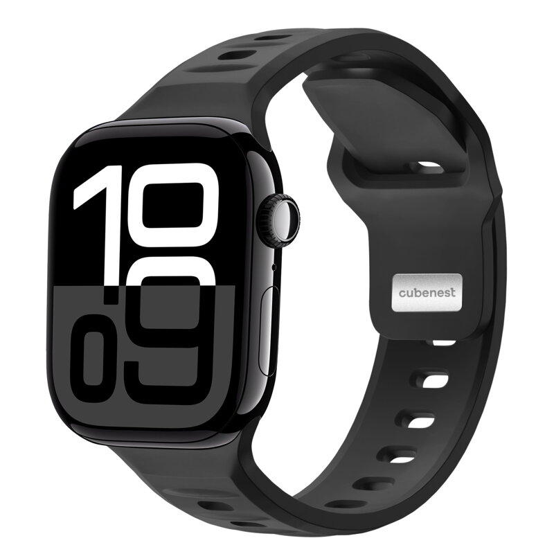 Prémium sportóra szíj az Apple Watch-hoz Fekete