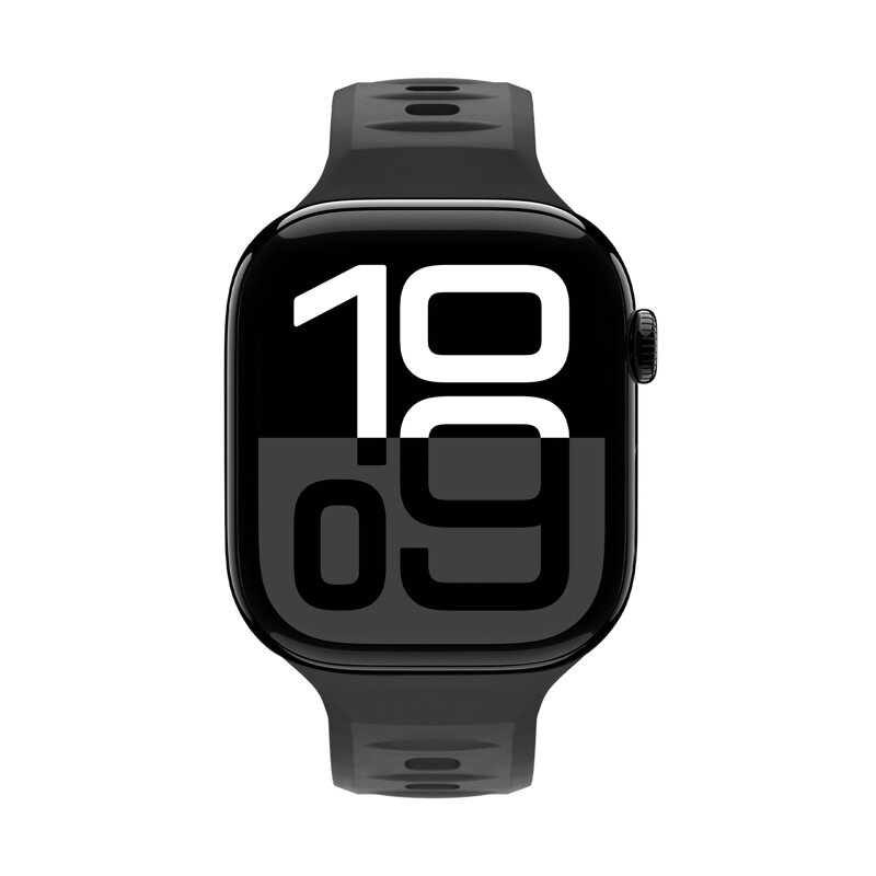Prémium sportóra szíj az Apple Watch-hoz Fekete