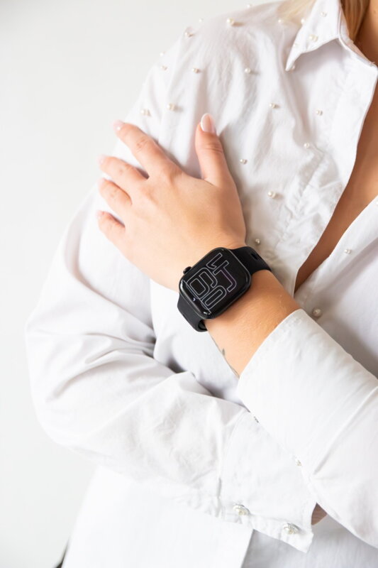 Prémium sportóra szíj az Apple Watch-hoz Fekete