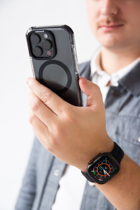 Prémium sportóra szíj az Apple Watch-hoz Fekete