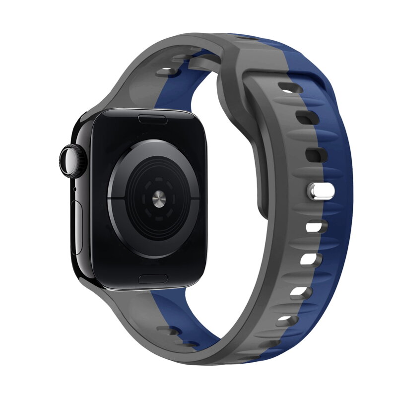 Prémium sportóra szíj az Apple Watch-hoz Szürke-Kék