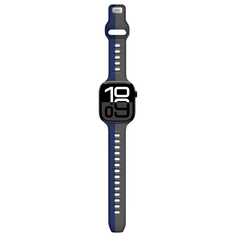 Prémium sportóra szíj az Apple Watch-hoz Szürke-Kék