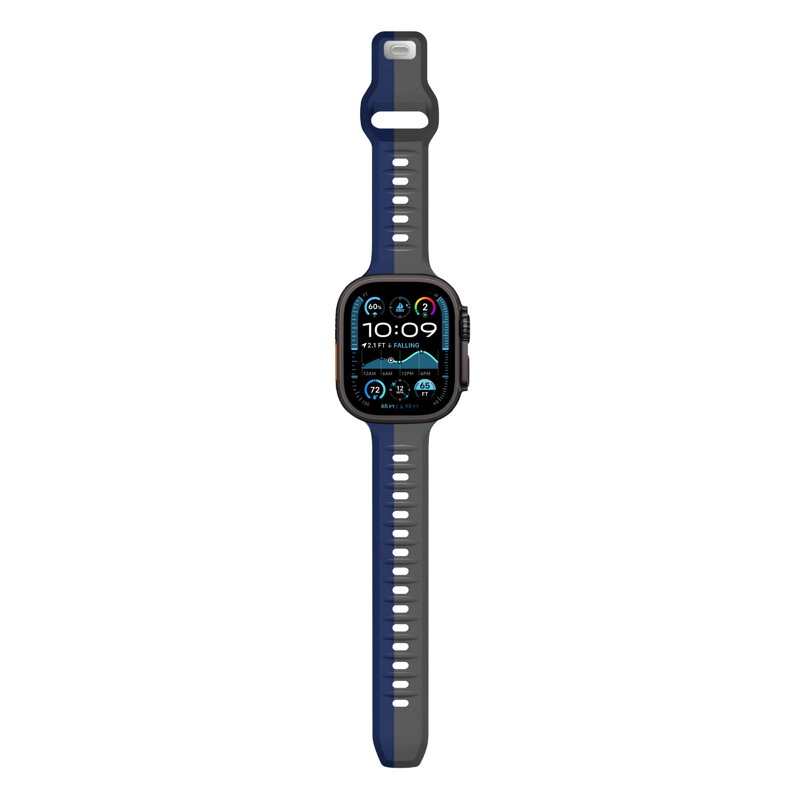 Prémium sportóra szíj az Apple Watch-hoz Szürke-Kék