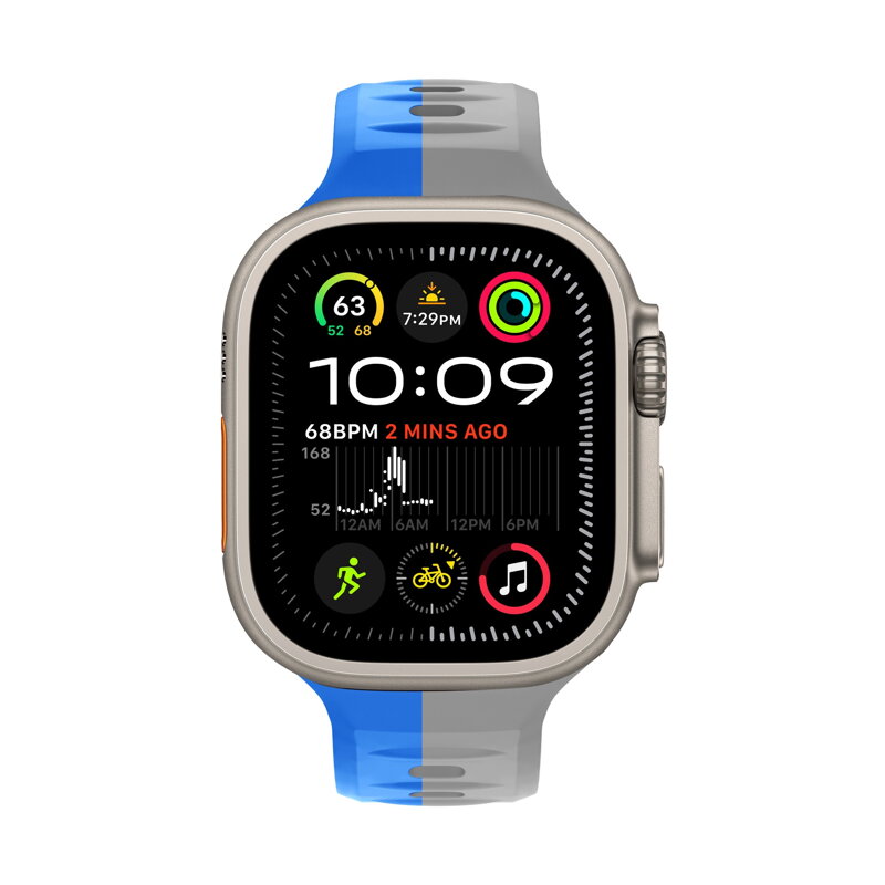 Prémium sportóra szíj az Apple Watch-hoz Kék-Szürke