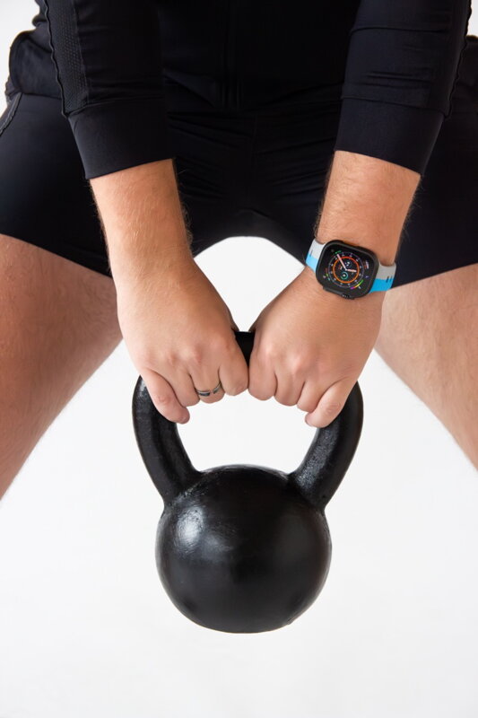 Prémium sportóra szíj az Apple Watch-hoz Kék-Szürke