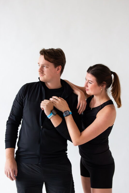 Prémium sportóra szíj az Apple Watch-hoz Kék-Szürke
