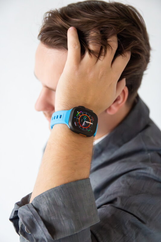 Prémium sportóra szíj az Apple Watch-hoz Kék