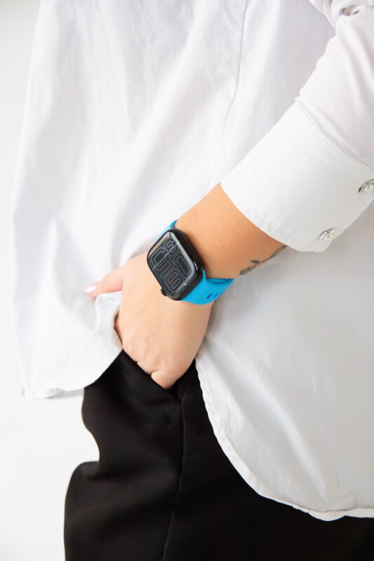 Prémium sportóra szíj az Apple Watch-hoz Kék