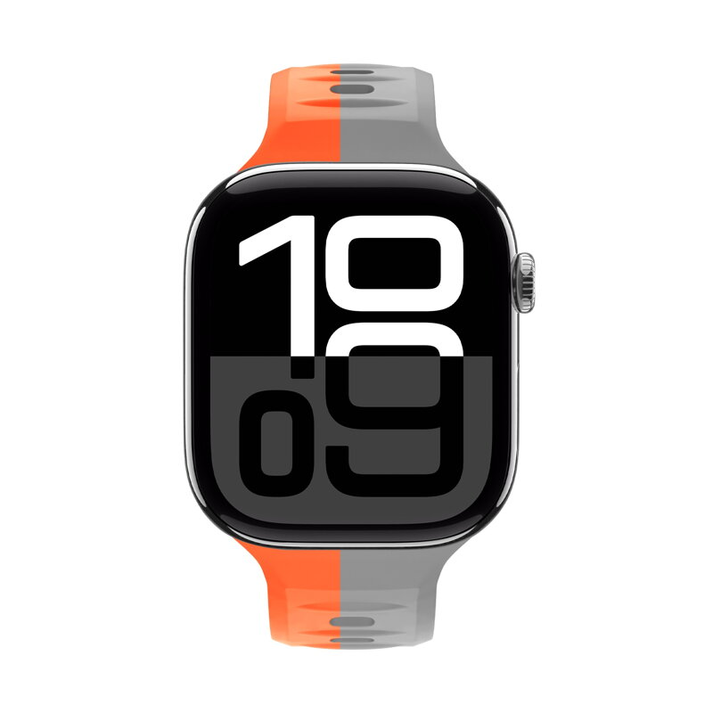 Prémium sportóra szíj az Apple Watch-hoz Narancs-Szürke