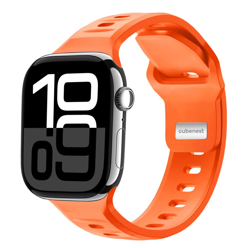 Prémium sportóra szíj az Apple Watch-hoz Narancs