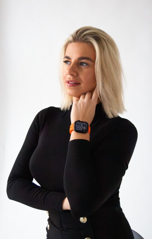 Prémium sportóra szíj az Apple Watch-hoz Narancs