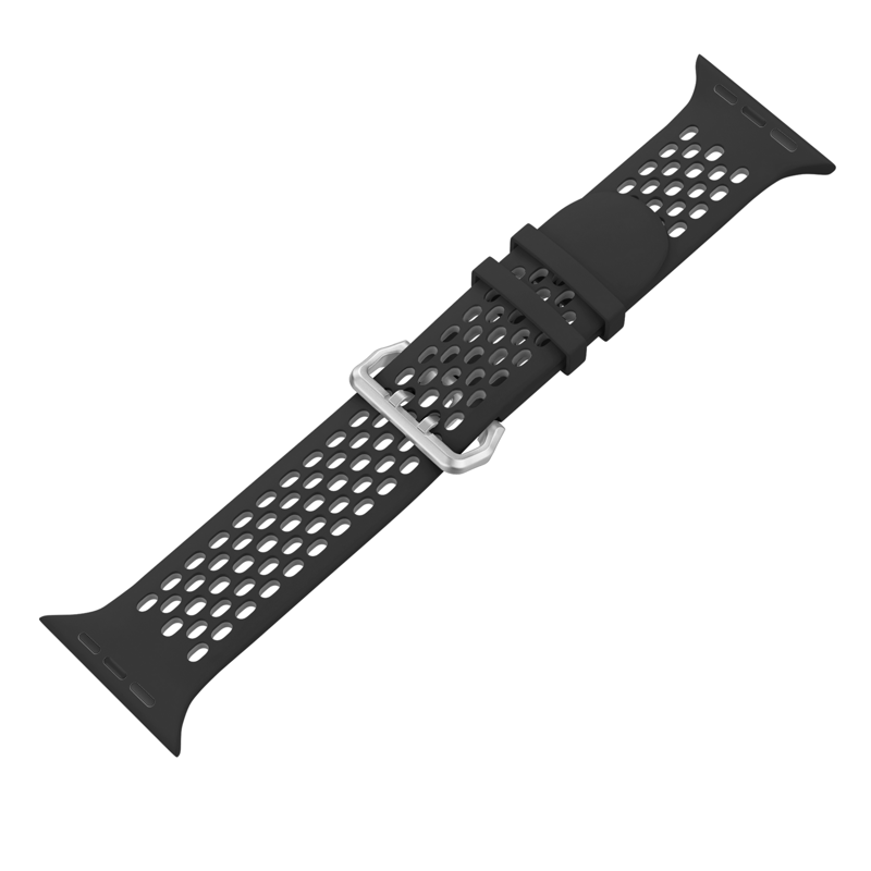 Sportóra szíj az Apple Watch-hoz Fekete-Szürke