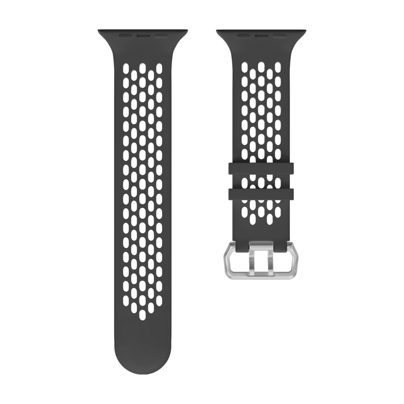 Sportóra szíj az Apple Watch-hoz Fekete-Szürke