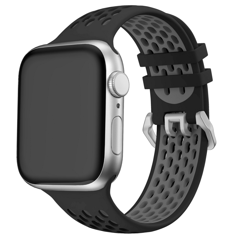 Sportóra szíj az Apple Watch-hoz Fekete-Szürke