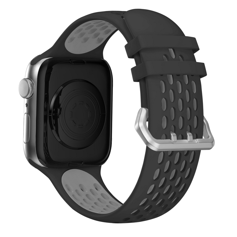 Sportóra szíj az Apple Watch-hoz Fekete-Szürke