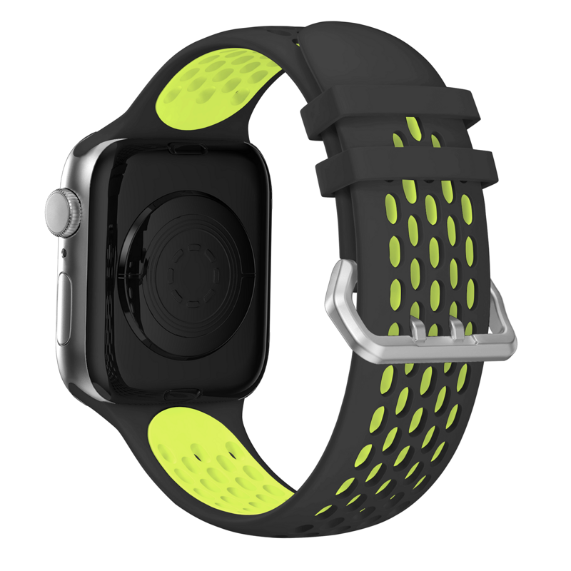 Sportóra szíj az Apple Watch-hoz Fekete-Sárga