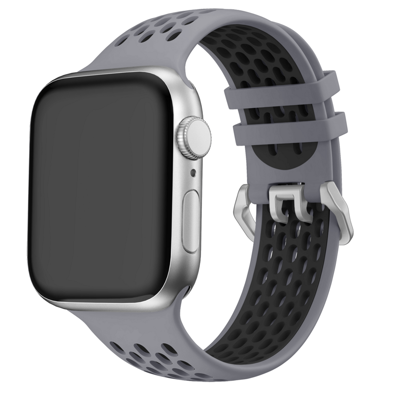 Sportóra szíj az Apple Watch-hoz Szürke-Fekete