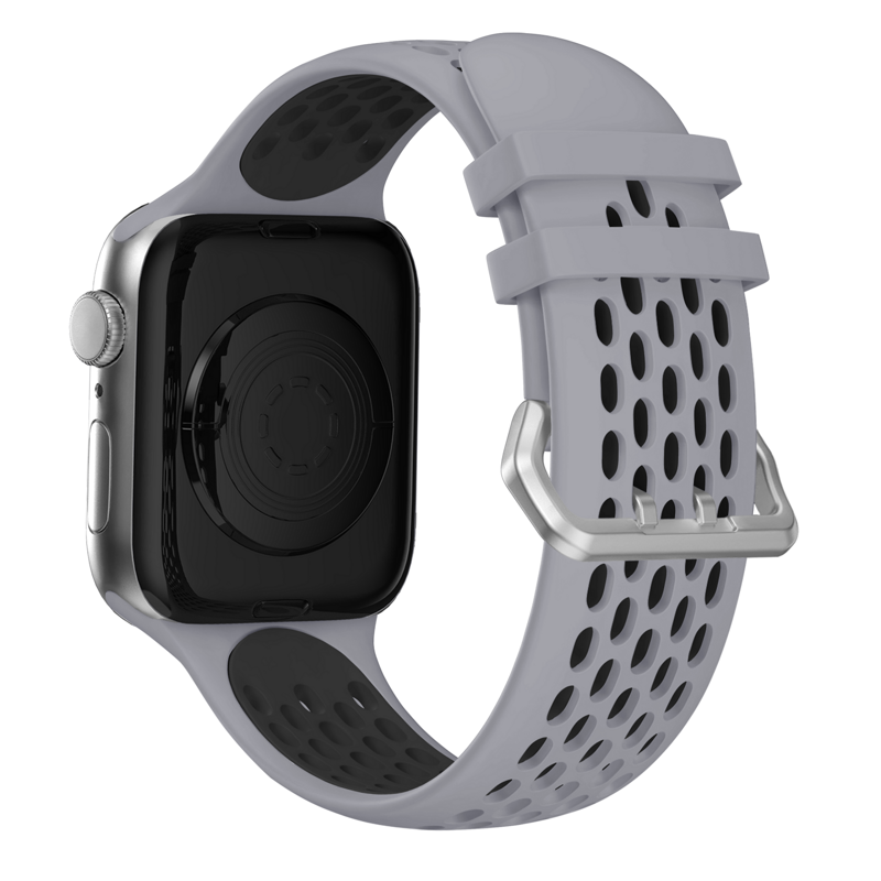 Sportóra szíj az Apple Watch-hoz Szürke-Fekete
