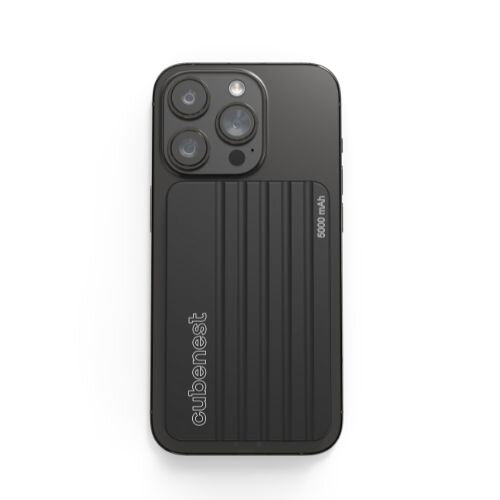 Cubenest Vezeték nélküli mágneses fekete power bank 5000 mAh S1B1