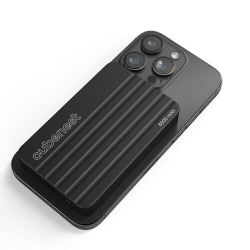 Cubenest Vezeték nélküli mágneses fekete power bank 5000 mAh S1B1