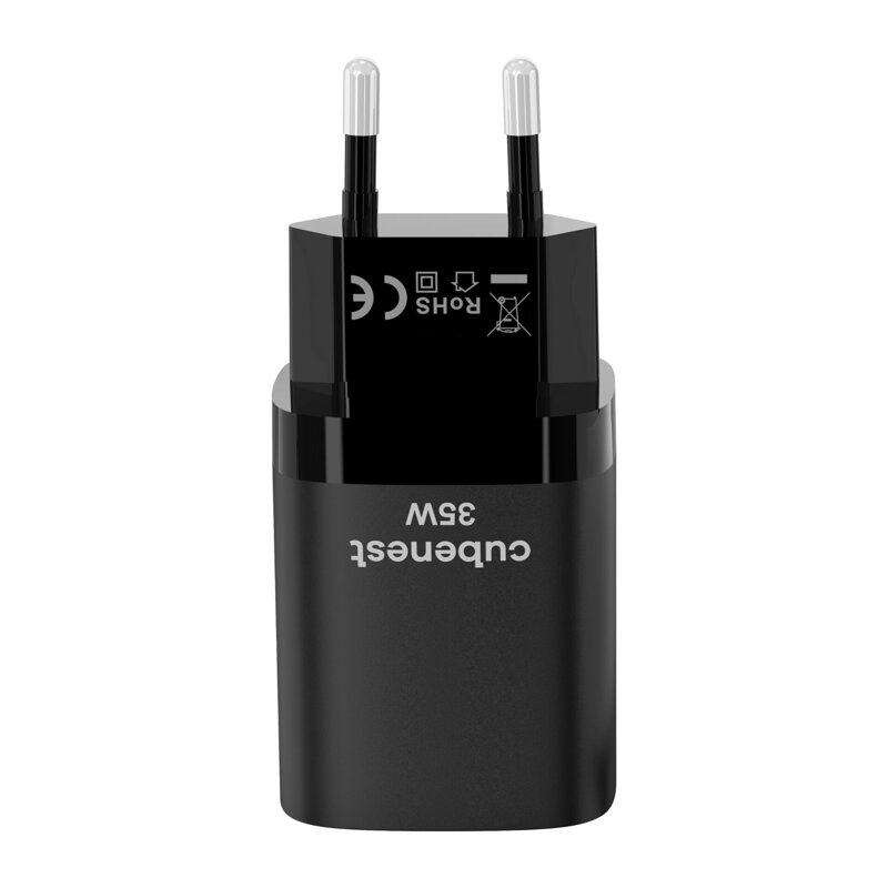 Cubenest PD GaN fekete töltő 35W S2D1