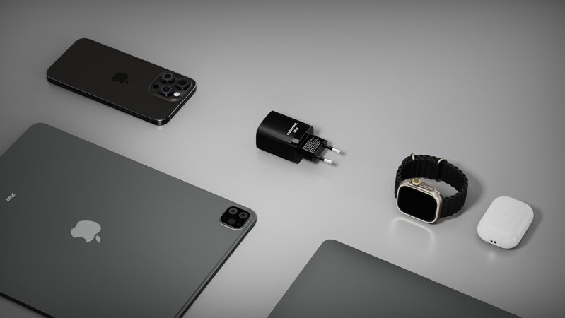 Cubenest PD GaN fekete töltő 35W S2D1