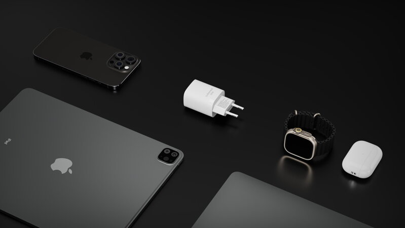 Cubenest PD GaN fehér töltő 35W S2D1
