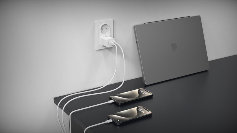 Cubenest PD GaN fehér töltő 35W S2D1