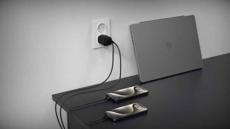 Cubenest PD GaN fekete töltő 35W S2D1