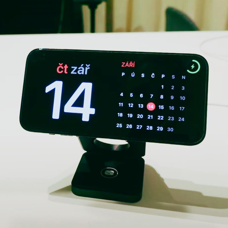 Cubenest 3 az 1-ben Összecsukható vezeték nélküli mágneses fekete töltő S312 Pro