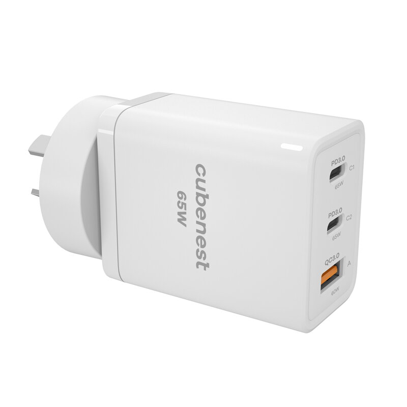 Cubenest PD GaN utazó töltő 65W S3D1