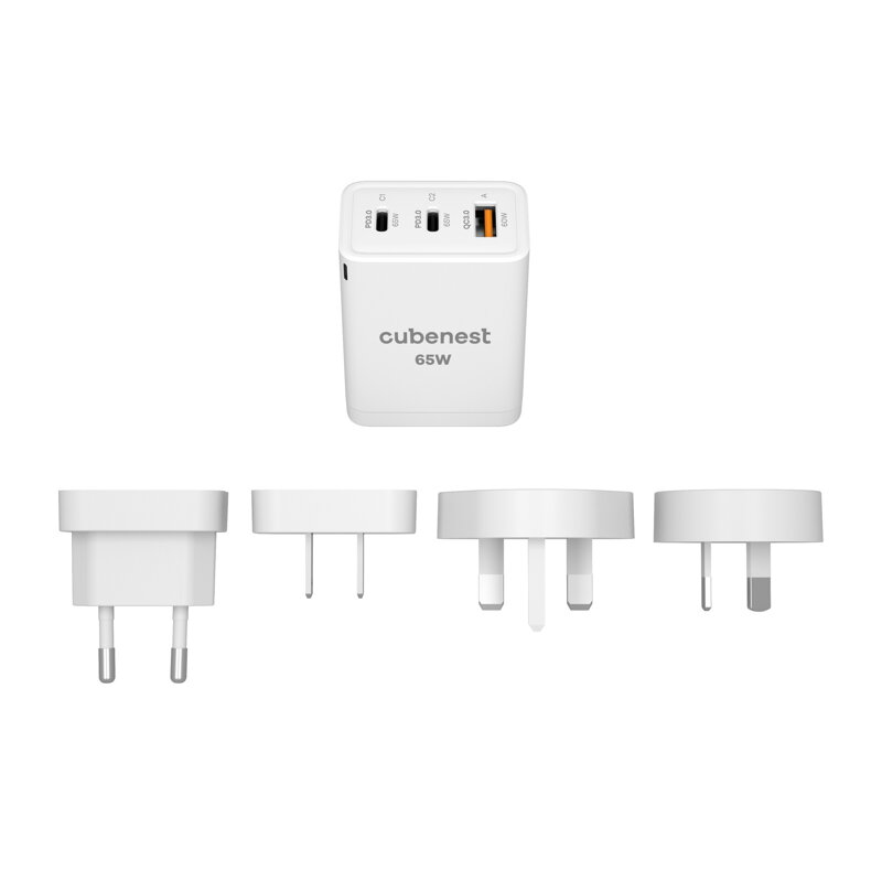 Cubenest PD GaN utazó töltő 65W S3D1