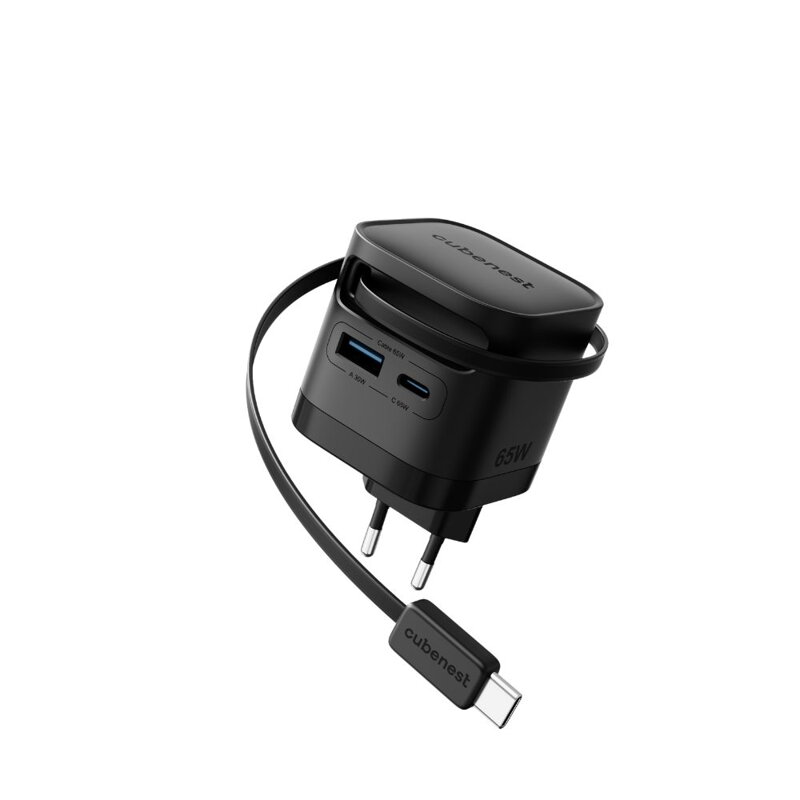 Cubenest PD GaN adapter kábellel 65W S3D2
