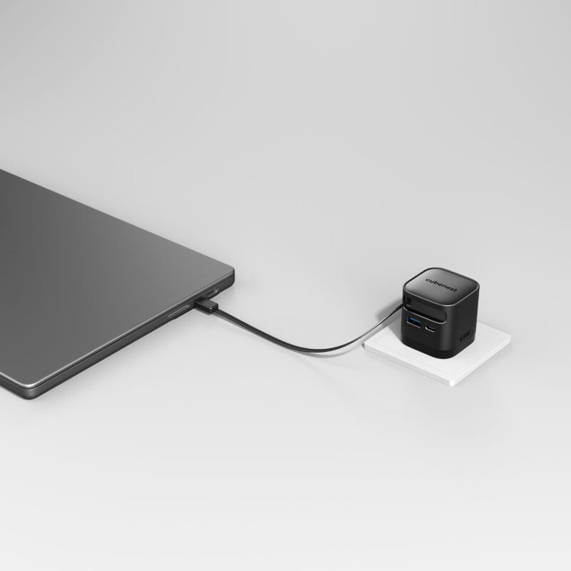 Cubenest PD GaN adapter kábellel 65W S3D2